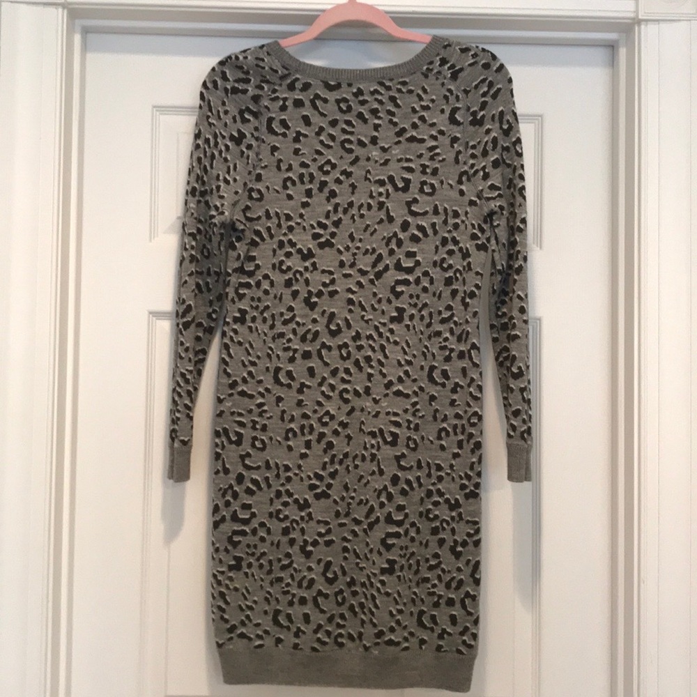 Ann Taylor LOFT Leopard Sweater Dress - Picture 5 of 5